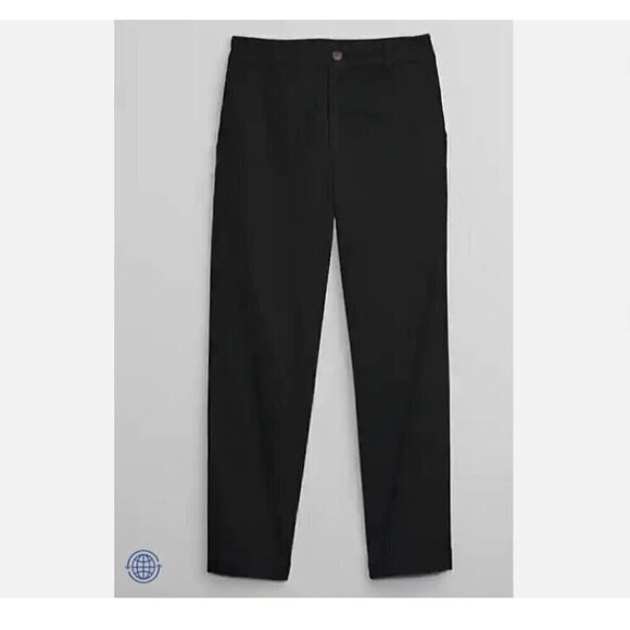 GAP High Rise Girlfriend Khakis Black Stretch Twill Pants Size 16 #819959 RT$60 - Picture 8 of 12